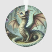 Drake Jabberwocky Schattig Fantasie Wezen Kunst Ornament (achterkant)
