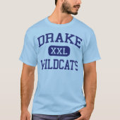 Drake Wildcats middelbare school Auburn Alabama T-shirt (Voorkant)