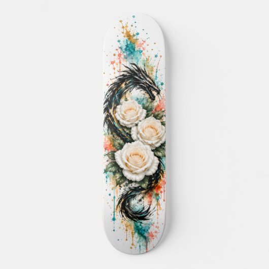 Drake & Witte Rozen Skateboard Deck (Voorkant)