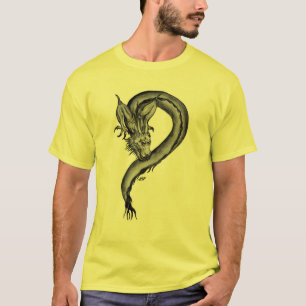 Drake zwart-wit ontwerp t-shirt