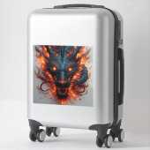 Drakekop Met Felle Ogen Sticker (Koffer)