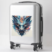 Drakekop Met Felle Ogen Sticker (Koffer)