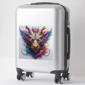 Drakekop Met Felle Ogen Sticker (Koffer)