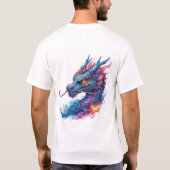 Drakekop Met Felle Ogen T-shirt (Achterkant)