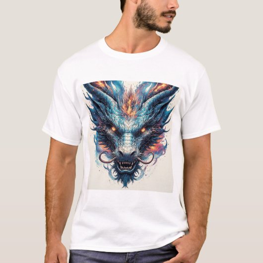 Drakekop Met Felle Ogen T-shirt (Voorkant)