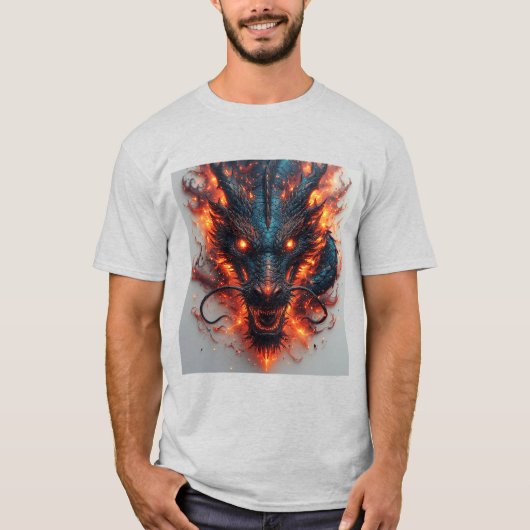 Drakekop Met Felle Ogen T-shirt (Voorkant)