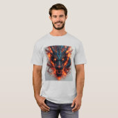 Drakekop Met Felle Ogen T-shirt (Voorkant volledig)