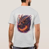 Drakekop Met Felle Ogen T-shirt (Achterkant)