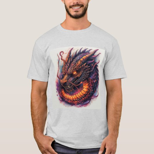 Drakekop Met Felle Ogen T-shirt (Voorkant)
