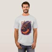 Drakekop Met Felle Ogen T-shirt (Voorkant volledig)