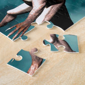 Drakelucht krijger legpuzzel (Zijkant)