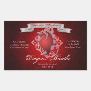  Draken Ademen Halloween Fles Stickers