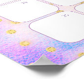 Draken Baby Shower Raad de Verwachte Datum Kalende Poster (Hoek)