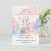 Draken Baby Shower Uitnodiging (Staand voorkant)