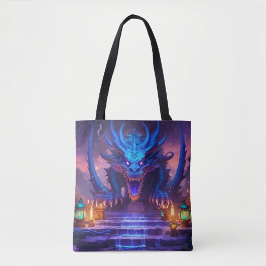 Draken boodschappentassen tote bag (Voorkant)