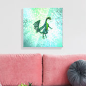 Draken Breath Canvas Print (Insitu (Woonkamer))