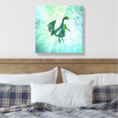 Draken Breath Canvas Print (Insitu (Slaapkamer))