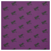 Draken DND Silhouetten Paarse Stof (Swatch)