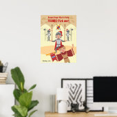 Draken Doder Ridder Jongen Verjaardagsfeestje Poster (Thuiskantoor)