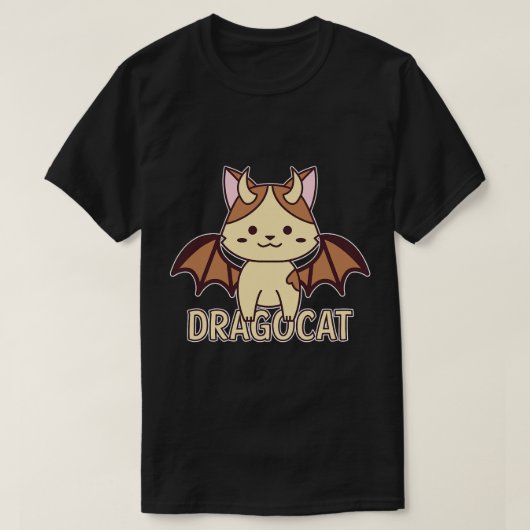 Draken Dragon Cat Dragon Slayer Dungeon T-shirt (Design voorkant)