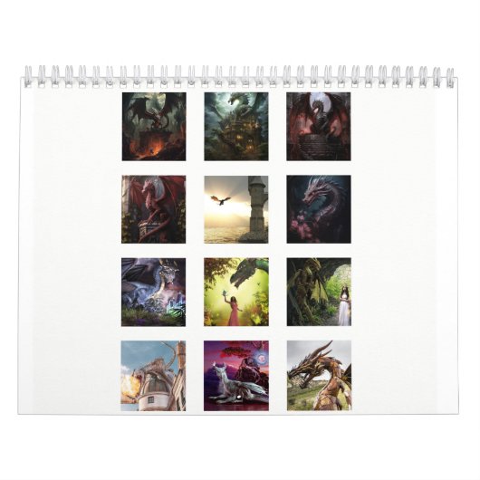 Draken Een Voldoende 12 Maanden Kalender (Hoes)