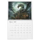 Draken Een Voldoende 12 Maanden Kalender (Feb 2027)