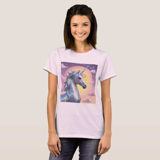 Draken & Eenhoorns Design - Fantasy Creature Art T-shirt (Voorkant volledig)