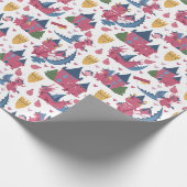 Draken en kastelen cadeaupapier (Hoek)