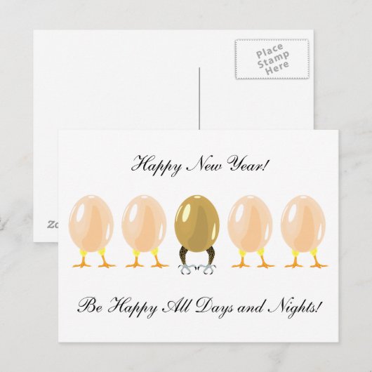 draken en kippen op maat gemaakte ansichtkaart feestdagenkaart (Voorkant / Achterkant)