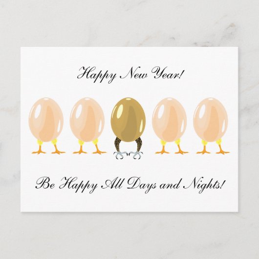 draken en kippen op maat gemaakte ansichtkaart feestdagenkaart (Voorkant)