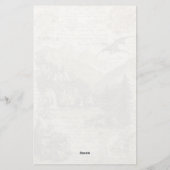 Draken en middeleeuwse invloeden in het ontwerp briefpapier (Achterkant)