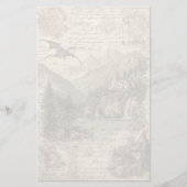 Draken en middeleeuwse invloeden in het ontwerp briefpapier (Voorkant)