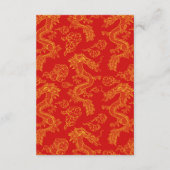 Draken en Phoenix bruiloft | Phoenix Guest Details Informatiekaartje (Achterkant)