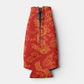 Draken en Phoenix | Dubbel geluk Flesjeskoeler (Achterkant)