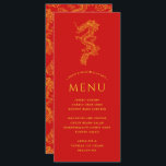 Draken en Phoenix | Massief rood thememenu Menu<br><div class="desc">Een levendig en uniek voedselmenu in Dragon- en Phoenix-stijl,  afgestemd op uw evenement met een vergelijkbaar thema. Het werkt voor verschillende evenementen,  of het nu een repetitiediner,  een receptiediner of een verlovingsfeest is. Onder de draak in het midden bevinden zich plekken voor uw evenemenu-informatie.</div>