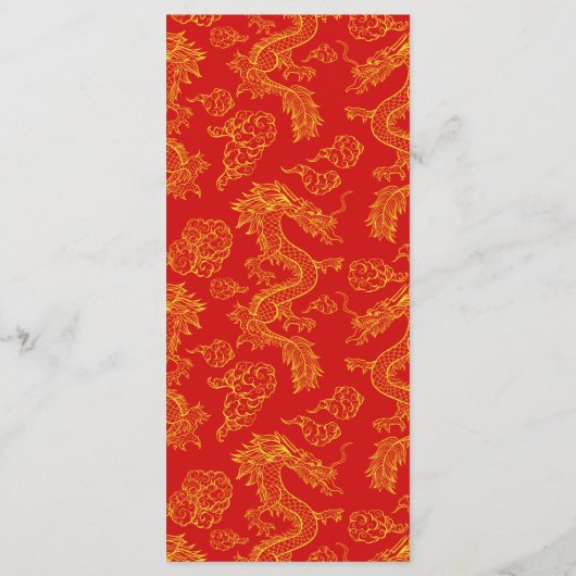 Draken en Phoenix | Trouwprogramma Programmakaart (Achterkant)