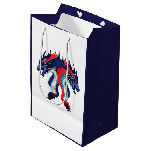 Draken Fantasy Art Draak Medium Cadeauzakje (Voorkant Gekanteld)