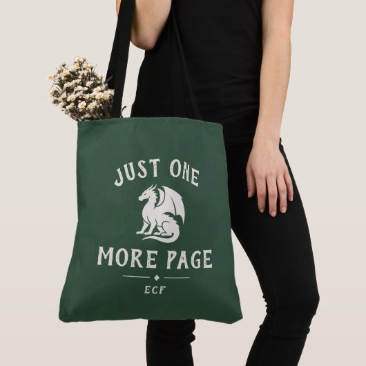 Draken Fantasy Boekliefhebbers Monogram Tote Bag (Dichtbij)