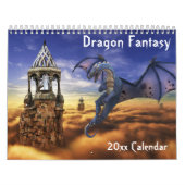 Draken Fantasy Kunst Kies elk jaar Kalender (Hoes)