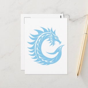 Draken gestileerde letter C, Drakend alfabet, Mono Briefkaart
