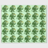 Draken Green Cadeaupapier (Vlak)