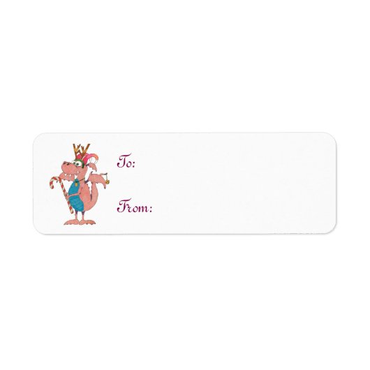 Draken houden ook van Kerstmis! Etiket (Voorkant)