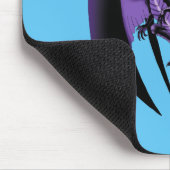 Draken houden van hart blauw muismat (Hoek)