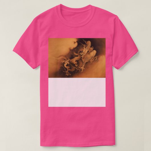 draken in de wolken japanse  kunst t-shirt (Design voorkant)