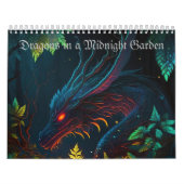 Draken in een Midnight Garden Kalender (Hoes)