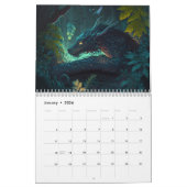 Draken in een Midnight Garden Kalender (Jan 2026)