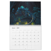 Draken in een Midnight Garden Kalender (Mar 2027)