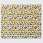 Draken in een sprookjesland cadeaupapier (Vlak)