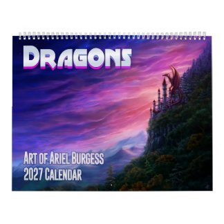 Draken Kunst van Ariel Burgess 2027 Agenda Kalender