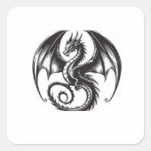 draken laptop sticker mobiele sticker (Voorkant)